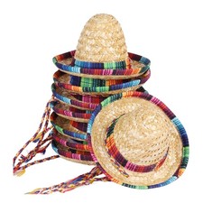 BTYMS 8 Pack Mini Sombrero Party Hats 5.9 Inch