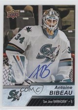 2018-19 Upper Deck AHL Auto Antoine Bibeau #105 Auto 8e5