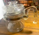Vintage Pyrex Glass Perculator 6-Cup Coffee Pot Flameware #7756
