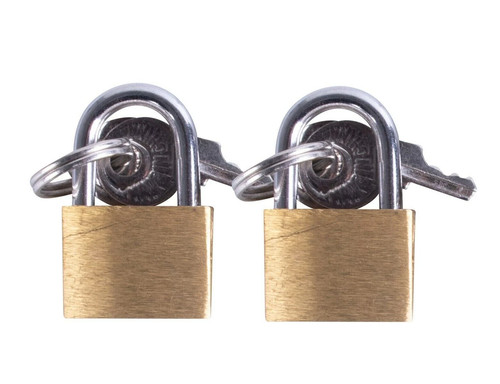 2-Piece Brass Padlocks – Secure Luggage, Bags, and More with Anti-Cut Protection - Picture 2 of 2
