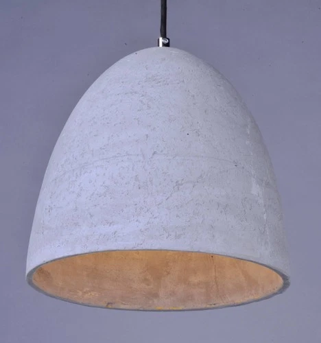 Maxim Crete 12" Wide LED Large Concrete Dome Modern Mini Pendant - Picture 3 of 5