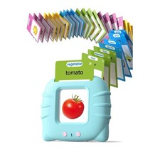 Talking Flash Cards for Toddlers Montessori Language Learning - Blue Color