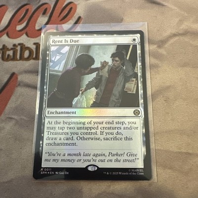 rent mtg cards MTG Rent Is Due Marvel's Spider-Man Foil #0011