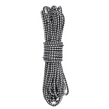 11 Yard Leather Cord, 5.5mm Round Braided Leather Strips, Black White