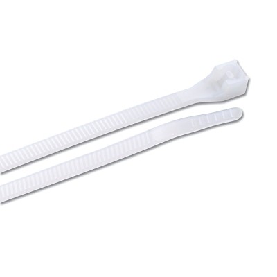 Standard Cable Ties, 75 lb Tensile Strength, 8 in, Natural, 1,000/Bag Gardner
