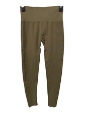 Set Active Leggings Size Small Pull On Sculptflex Crop Stretch Olive Green Yoga