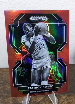 Patrick Ewing (/299)   Red Prizm 2022 Draft Picks   Georgetown Hoyas - Knicks
