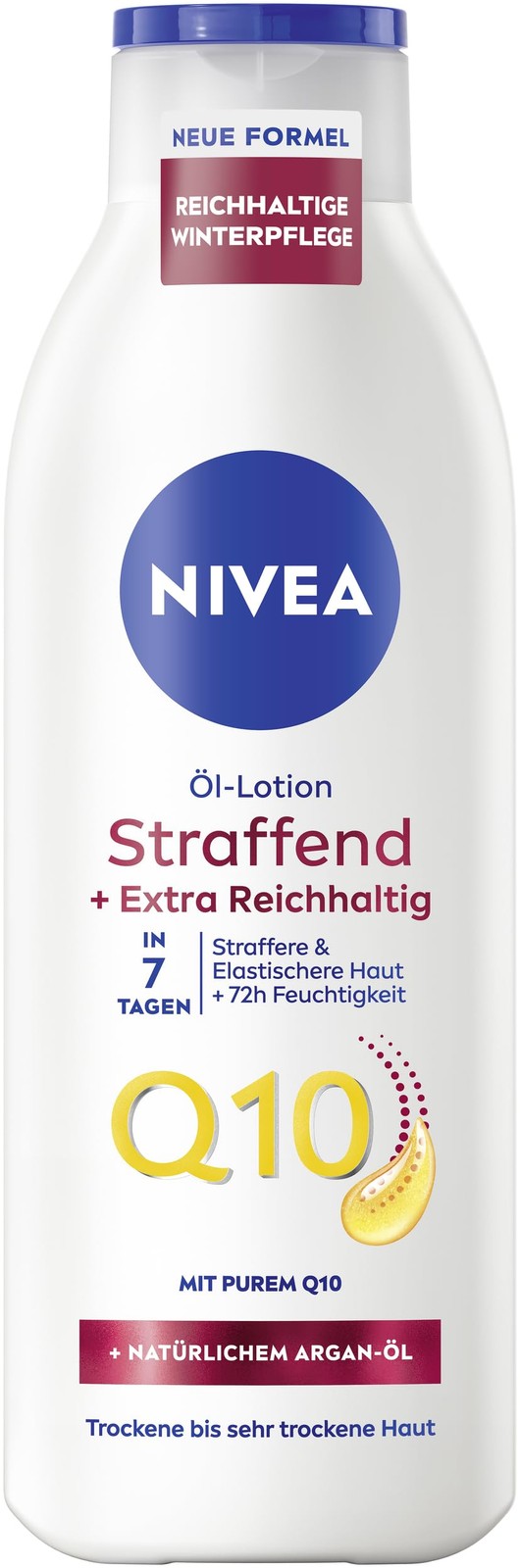 NIVEA Q10 Straffende Öl-Lotion mit Arganöl nährende Body Lotion 250ml
