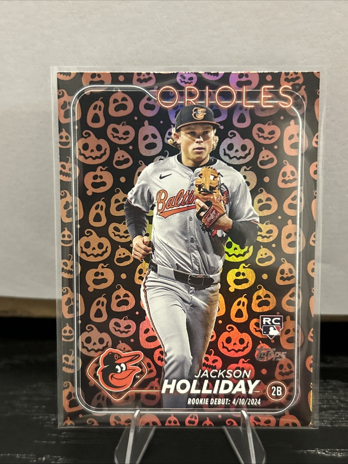 2024 Topps Update Series - Rookie Debut Jackson Holliday Jack-O'-Lantern Foil