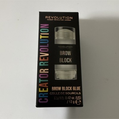 Revolution Creator Revolution Brow Block Clear Eyebrow Wax Glue 0.42oz 12g Vegan