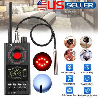 US New K68 Anti-Spy RF Detector Camera GSM Audio Bug GPS Finder Scanner Tracker
