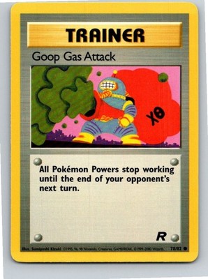 Pokemon English MP Goop Gas Attack 78/82 Team Rocket Free Shipping!