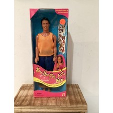 Vintage 1998 Butterfly Art Ken Barbie Doll New In Box Brunette