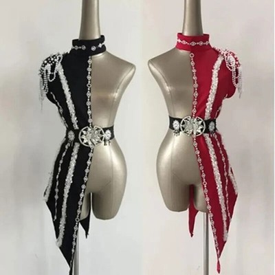 Hot Women Sexy Sequins Stage Dance Costumes Singer Performance Party  Clothes