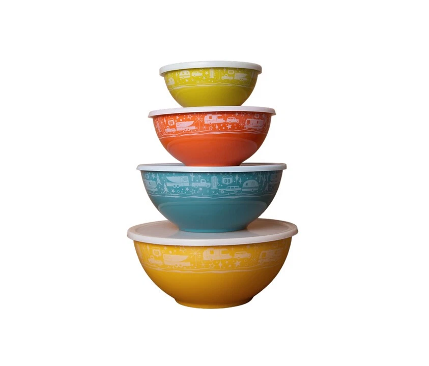 Camp Casual Nesting Bowls With Lids