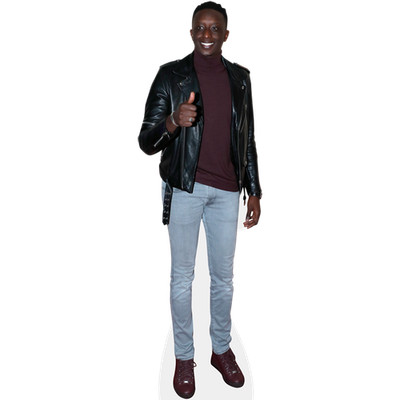 Ahmed Sylla (Daumen hoch) lebensgroßer Ausschnitt