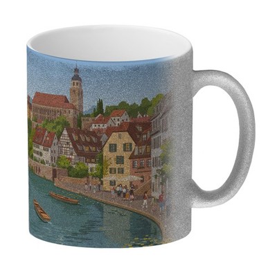 Tübingen St. Georg Impression Glitzer-Kaffeebecher