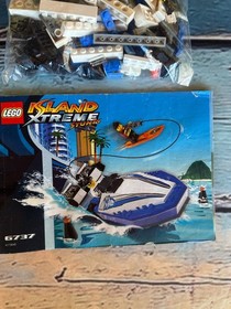 Lego 6737 Wake Rider Island Exteme Stunts 100% Complete w/ Instructions Manual