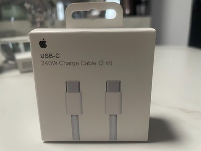 For Apple 240W USB-C Charge Cable Braided 2m/6Ft