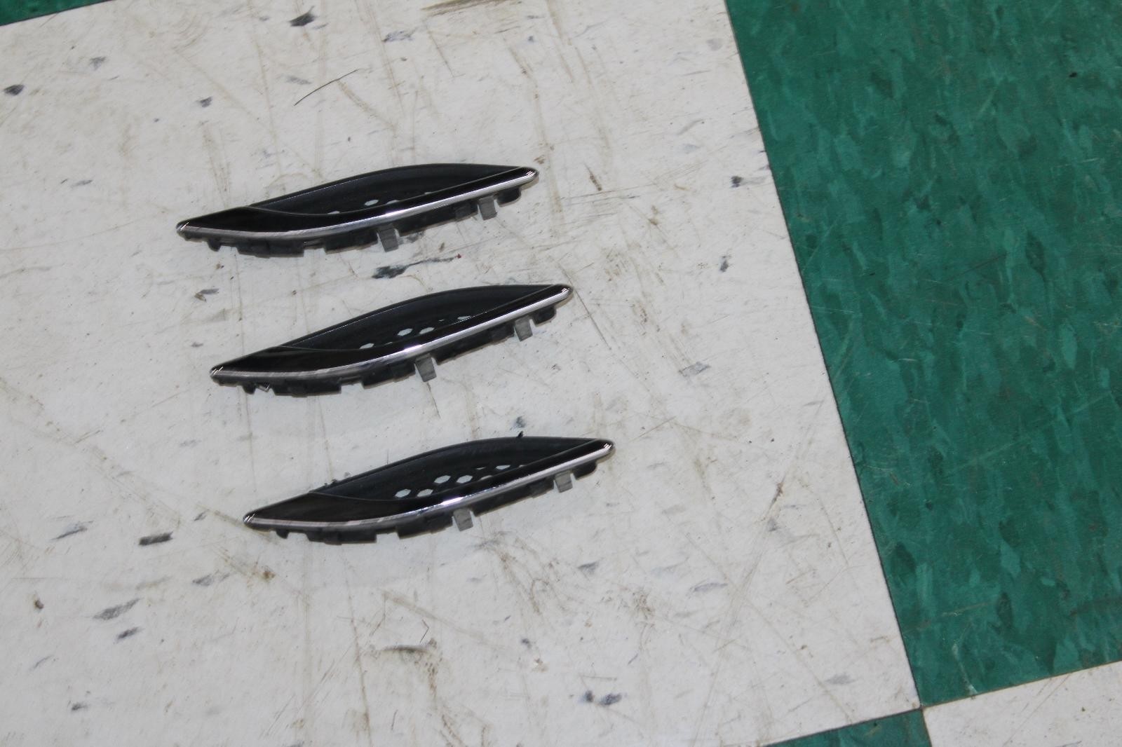14-19 Ghibli Chrome Front Driver Side Left LH Fender Grill Grille Set 3x OEM WTY