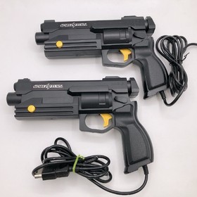Sega Saturn Gun Controller Virtua Cop HSS-0152 Lot of 2 CRT TV only Japan Tested