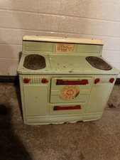 Vintage 1950's Empire Little Lady Electric Stove Toy Mini Mint Green WORKS  