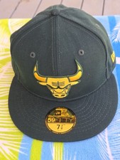 New Era 59FIFTY Chicago Bulls Fitted Hat 7 3/8 Green Yellow NBA