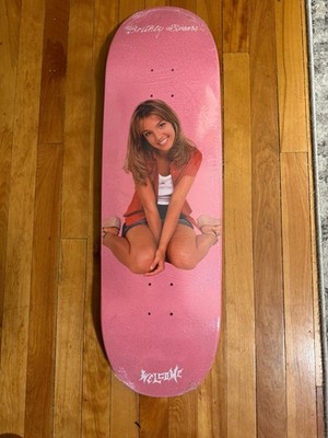 Welcome x Britney Spears Baby One More Time 9.5'' Shapes Skateboard RARE