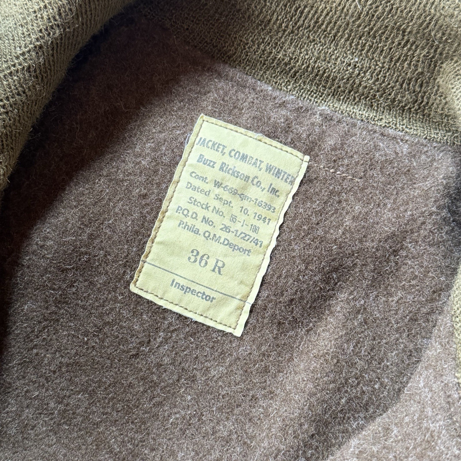 Buzz Rickson’s Type Tankers Patch Pocket 2nd Armo… - image 5