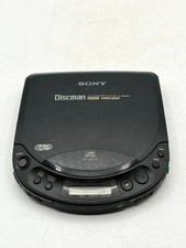 Vintage Sony Discman D-225CR Compact Disc CD Player Black Mega Bass NEED BATTERY