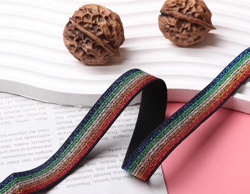 1m Coloured Elastic Cord 1.3cm Stretch Elastic Strap Band For Trouser Waistband - Picture 7 of 23
