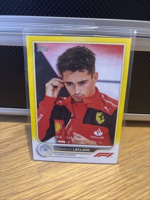 2022 TOPPS FORMULA 1 26 CHARLES LECLERC YELLOW /125