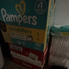 Pampers Swaddlers Disposable Diapers Size 1 Up to 14 lbs 160 Count 0.25 per diaper