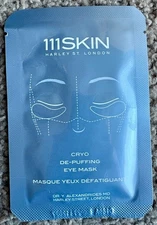111Skin Cryo De-Puffing Eye Mask 1 treatment NEW Sealed