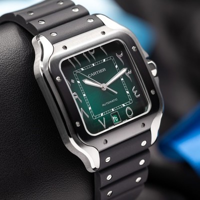 2026 Cartier Santos Arabic Dial Green Large WSSA0055 Limited Middle East Edition