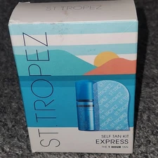 St. Tropez Self Tan Kit Express 1 Hour Tan w/ Bronzing Mousse & Application Mitt