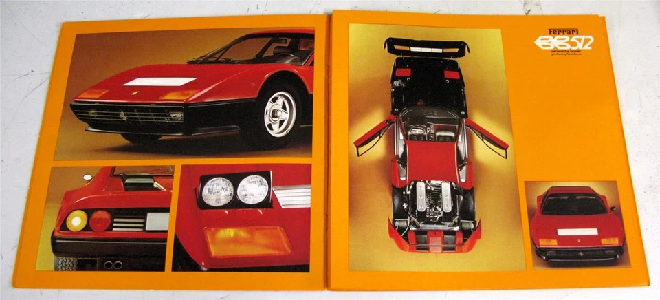 Folleto de venta de autos Ferrari BB 512 LF 1978 #N.158/78 italiano Fr Eng texto Foto 4 de 4