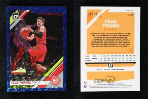 2019-20 Panini Donruss Optic Fast Break Blue Prizm /50 Trae Young #2