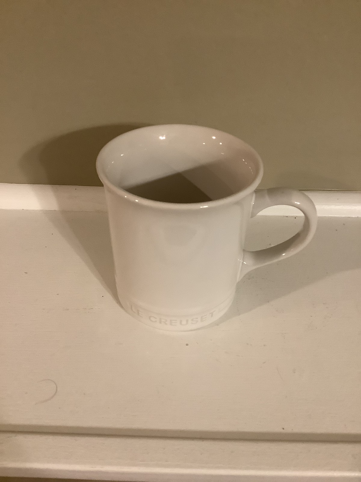 Le Creuset Stoneware Vancouver Mug 14 oz, Elegant White - Open Box