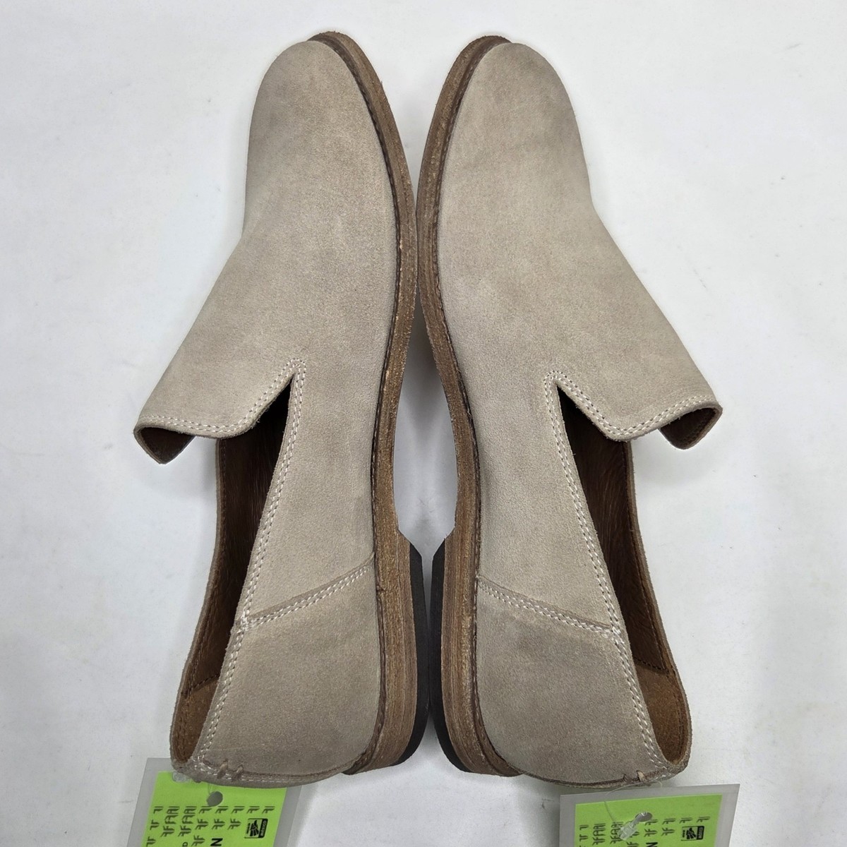 Frye NEW Chris Venetian Slip-On Loafer Shoes Mens 9D Casual Minimalist Beige Fog Amazon.com | Frye Men main image 4