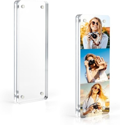 Photo Booth Frame 2X6 Picture Frame, Clear Acrylic Frame, Strong Magnetic 2X6 Ac
