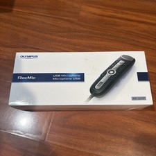 Olympus RecMic RM-4010P USB Professional Dictation Microphone Open Box Complete
