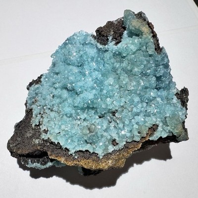 Blue Smithsonite Crystal Cluster ex Virgadaula 2.9  191g Kelly Mine, New Mexico