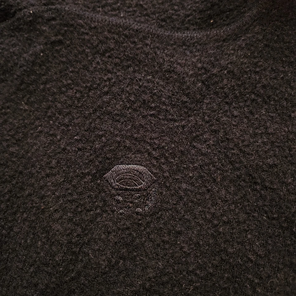 Mountain Hardwear 羊毛混纺羊毛套衫男式大号海军蓝半拉链 — 第 3/4 张图片