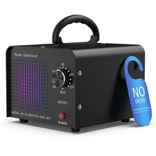 MEDVOE 0ZONE GENERATOR 30000MG O3 AIR PURIFIER FOR HOME & CAR - BLACK