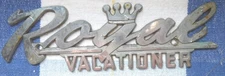 1940's-50's ROYAL VACATIONER Boat Badge or emblem, 7" x 2"