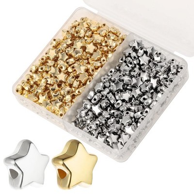 400pcs Star Beads,DIY Star Buttons for Crafts,Friendship Bracelets-Convey Hap...