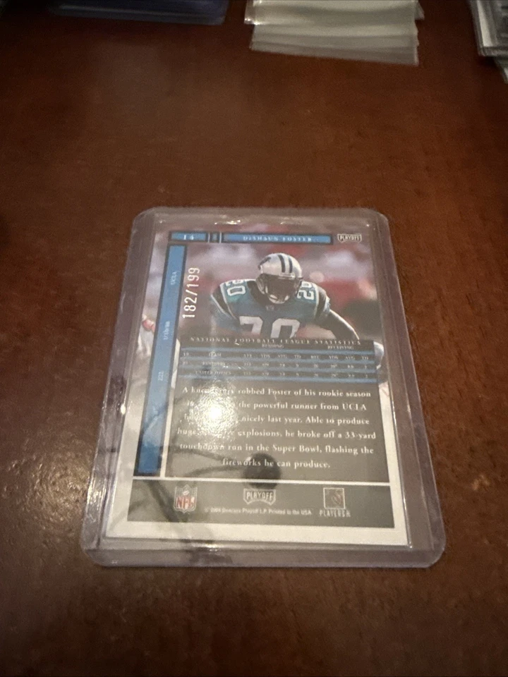 2004 Playoff Honors Xs /199 DeShaun Foster #14 - Image 3 of 3