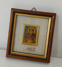 Quadretto Quadro Decorativo San Francesco D'Assisi di Cimabue Foglia Oro 23 kt