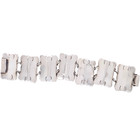 ESTATE SOLID STERLING SILVER MAYAN AZTEC WIDE LINK 7" PANEL LINK BRACELET #7917 — photo 6